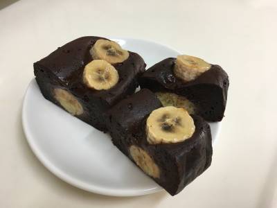 バナナたっぷりブラウニー