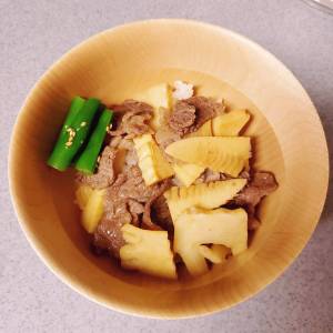 たけのこ肉めし