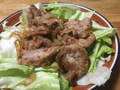 豚ヒレの塩麹焼き