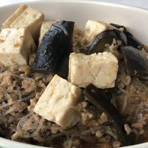 マーボーなす春雨豆腐