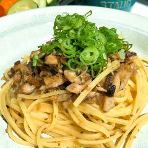 オイルサーディンの和風スパゲッティ