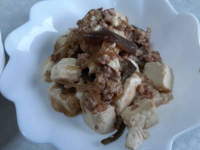 マーボーなす春雨豆腐