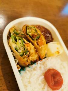 オクラの豚バラ巻き