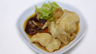 鶏肉の治部煮風