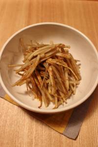 新ごぼうのフレッシュきんぴら