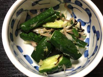 塩昆布たたききゅうり