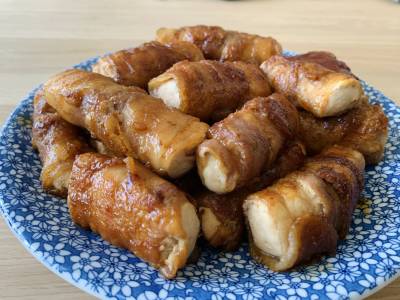 肉巻き豆腐のしょうが焼き