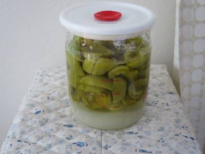 割り梅の甘露漬け