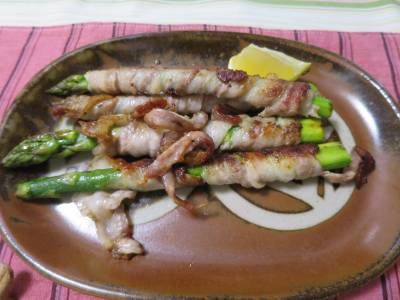 アスパラの豚肉巻き