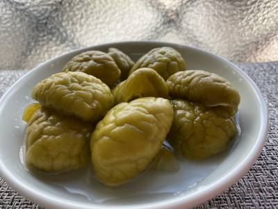 割り梅の甘露漬け