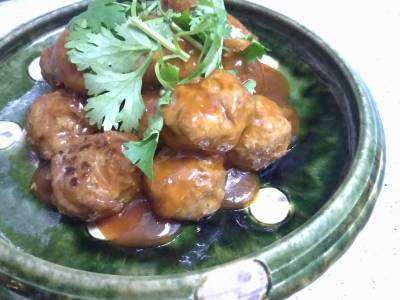 肉だんごの甘酢あん