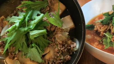 高野豆腐の鶏そぼろあん