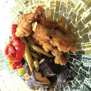 鶏肉となすの南蛮漬け