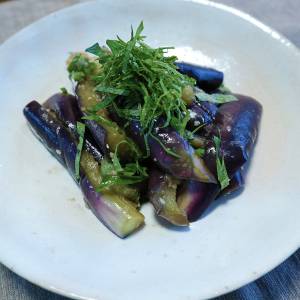 なすと青じそのナムル