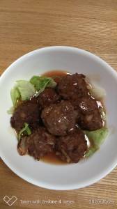 肉だんごの甘酢あん