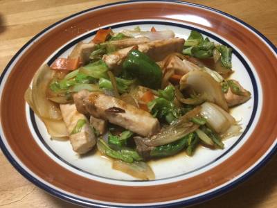 野菜のピリ辛炒め