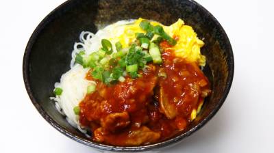 卵チリそうめん
