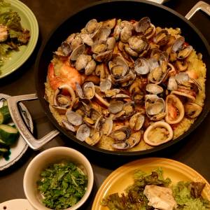 あさりのフライパンパエリヤ