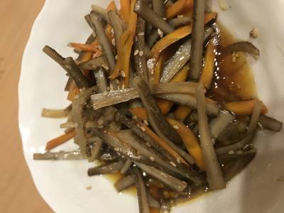 ごぼうとにんじんのきんぴら