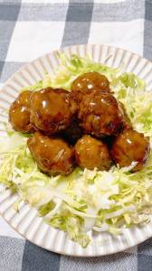 肉だんごの黒酢あん