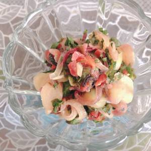 みょうがの梅あえ