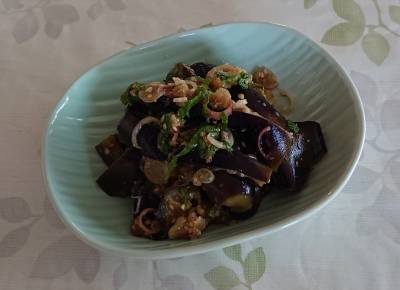 なすと青じそのナムル