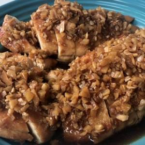 鶏もも肉のにんにく照り焼き