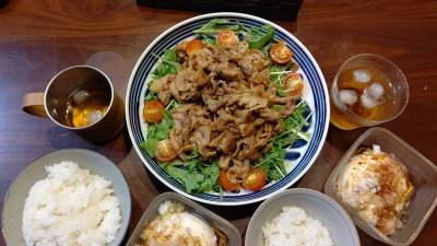 漬け豚肉炒め