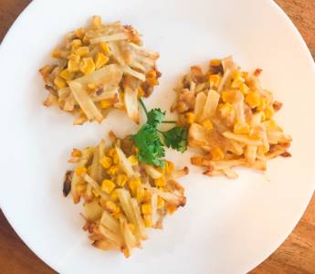 ツナとコーンのハッシュドポテト