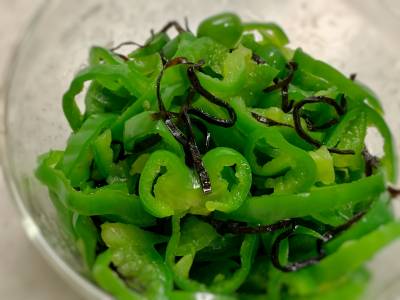 ピーマンの塩昆布漬け