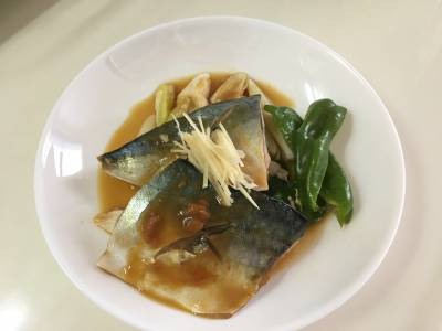 さばのレンジみそ煮