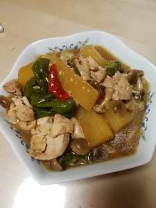大根と鶏のオイスターソース煮