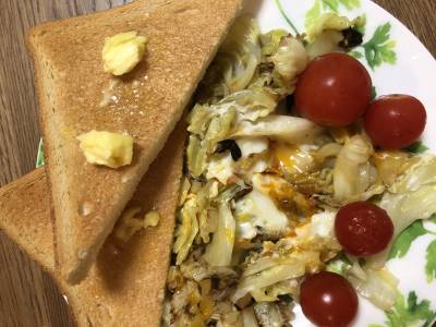 たっぷり野菜のすごもり卵プレート