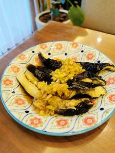 レンジなすのピリ辛だれ