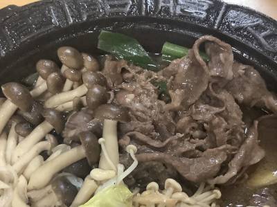 青ねぎと牛肉のすき焼き風