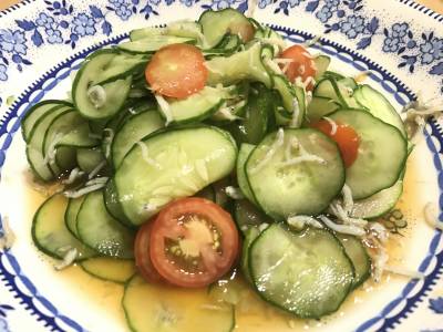 きゅうりとわかめの酢の物