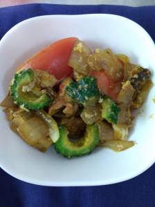 ゴーヤーのカレー炒め