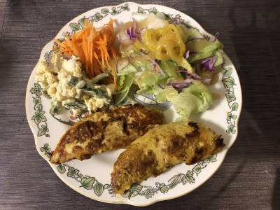 ささ身のカレーマヨネーズソテー