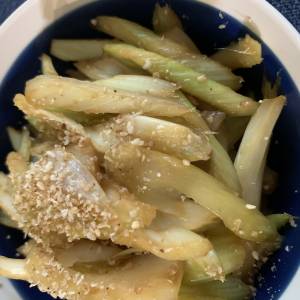 セロリのきんぴら