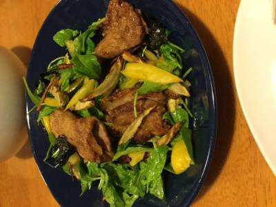 豚から揚げのデリ風サラダ