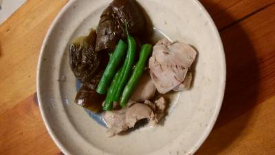 なすと鶏肉のほたほた煮
