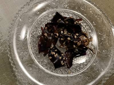 なすの皮ったきんぴら