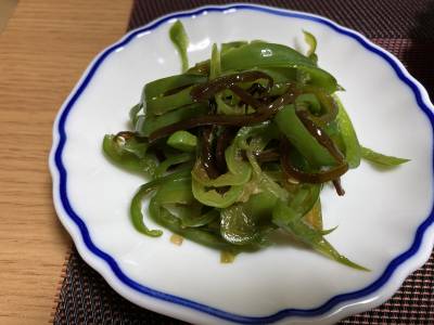 ピーマンの塩昆布漬け