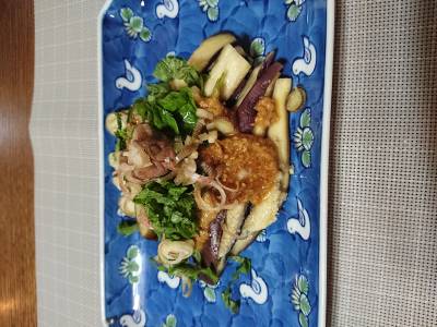 冷やしなすのごまソース