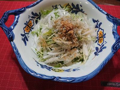 水菜と大根のサラダ