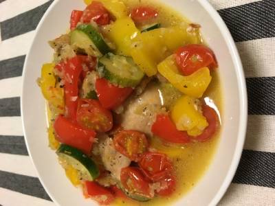 鶏と夏野菜のラタトゥイユ風