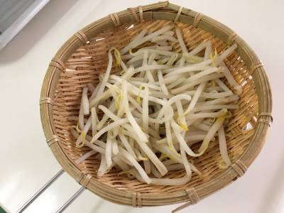 ゆでもやしのナムル