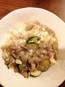 柚子こしょうの和風マーボー