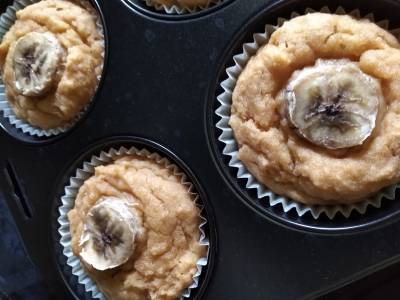 米粉のバナナマフィン