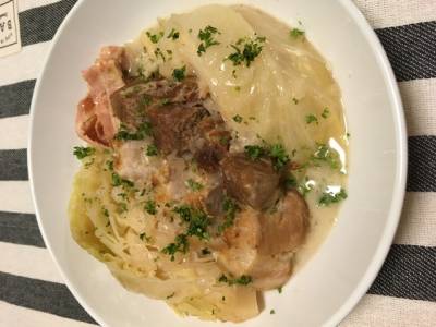 豚バラとキャベツの蒸し煮 レシピ 大宮 勝雄さん みんなのきょうの料理 おいしいレシピや献立を探そう 豚バラとキャベツの蒸し煮 レシピ 大宮 勝雄さん みんなのきょうの料理 おいしいレシピや献立を探そう